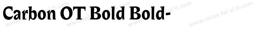 Carbon OT Bold Bold字体转换